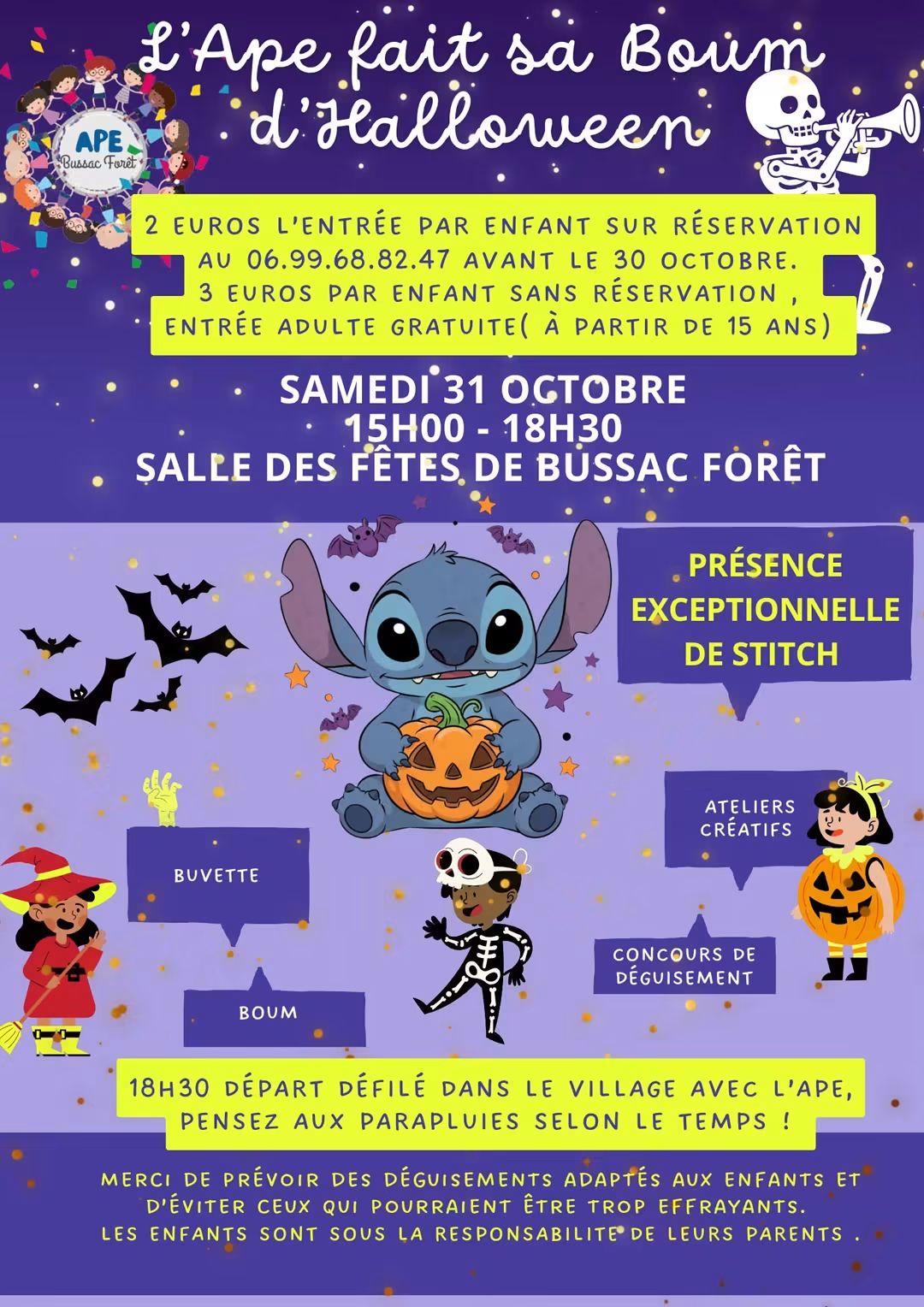L'APE fait sa boum d'halloween