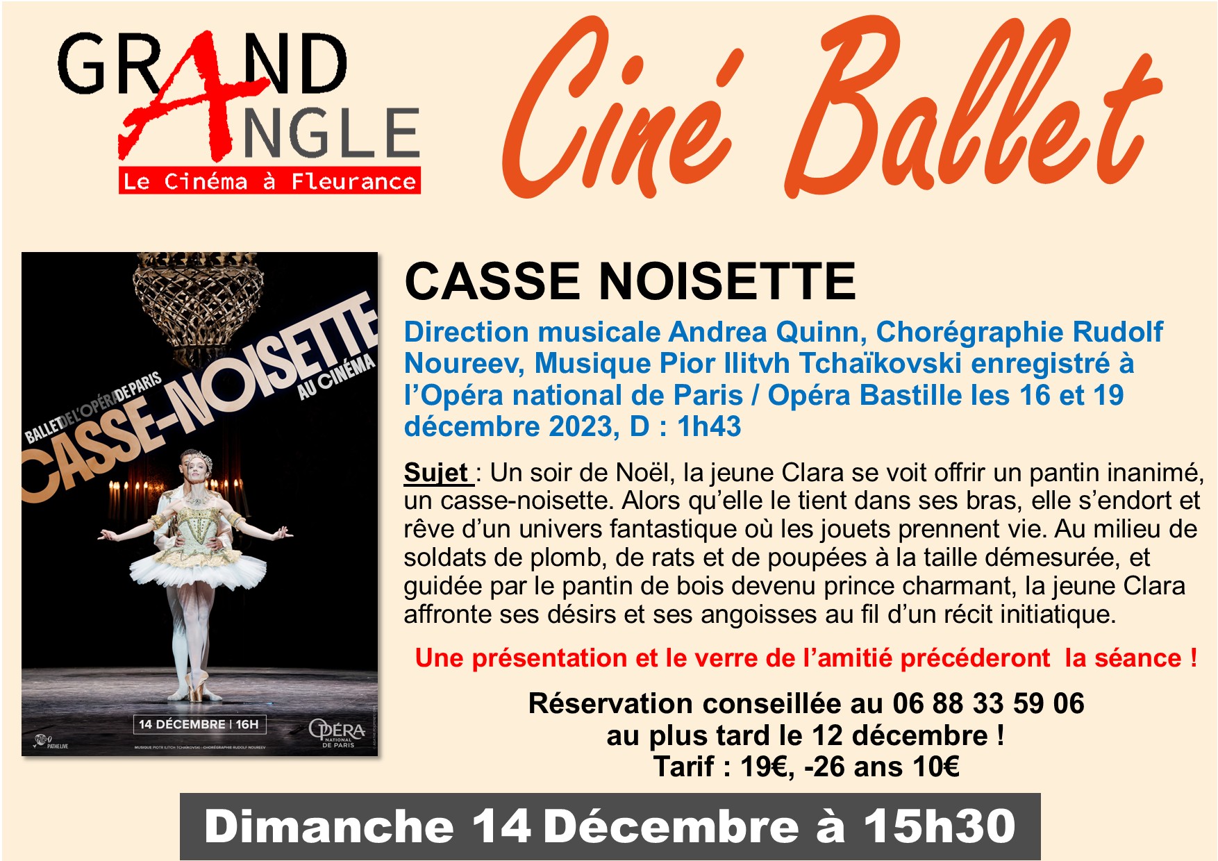 Ciné Ballet : Casse noisette_Fleurance