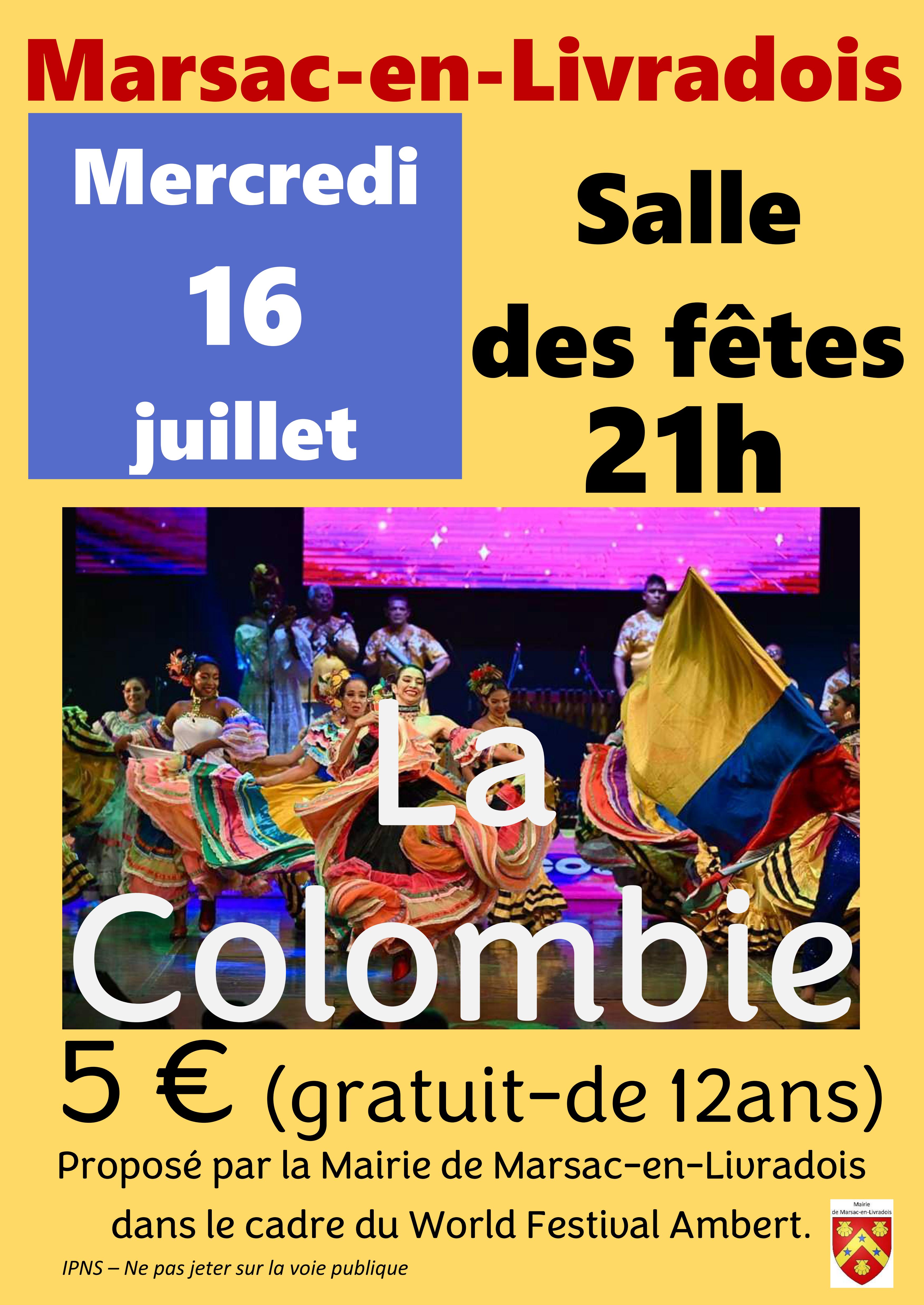 Concert du Festival d’Ambert : La Colombie