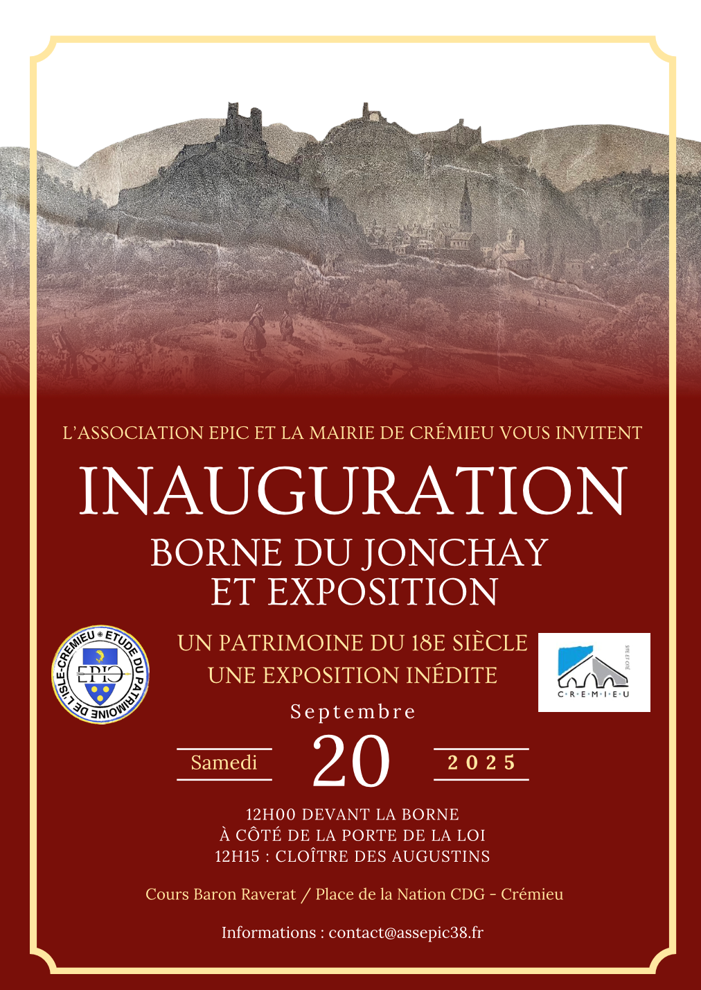 Inauguration de la borne du Jonchay à Crémieu_Crémieu