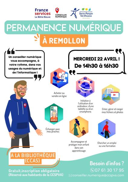 Permanence numérique à Remollon