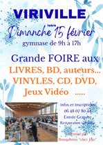 Grande foire aux livres, BD, auteurs.... vinyles, CD, DVD, jeux vidéo..._Virivi…