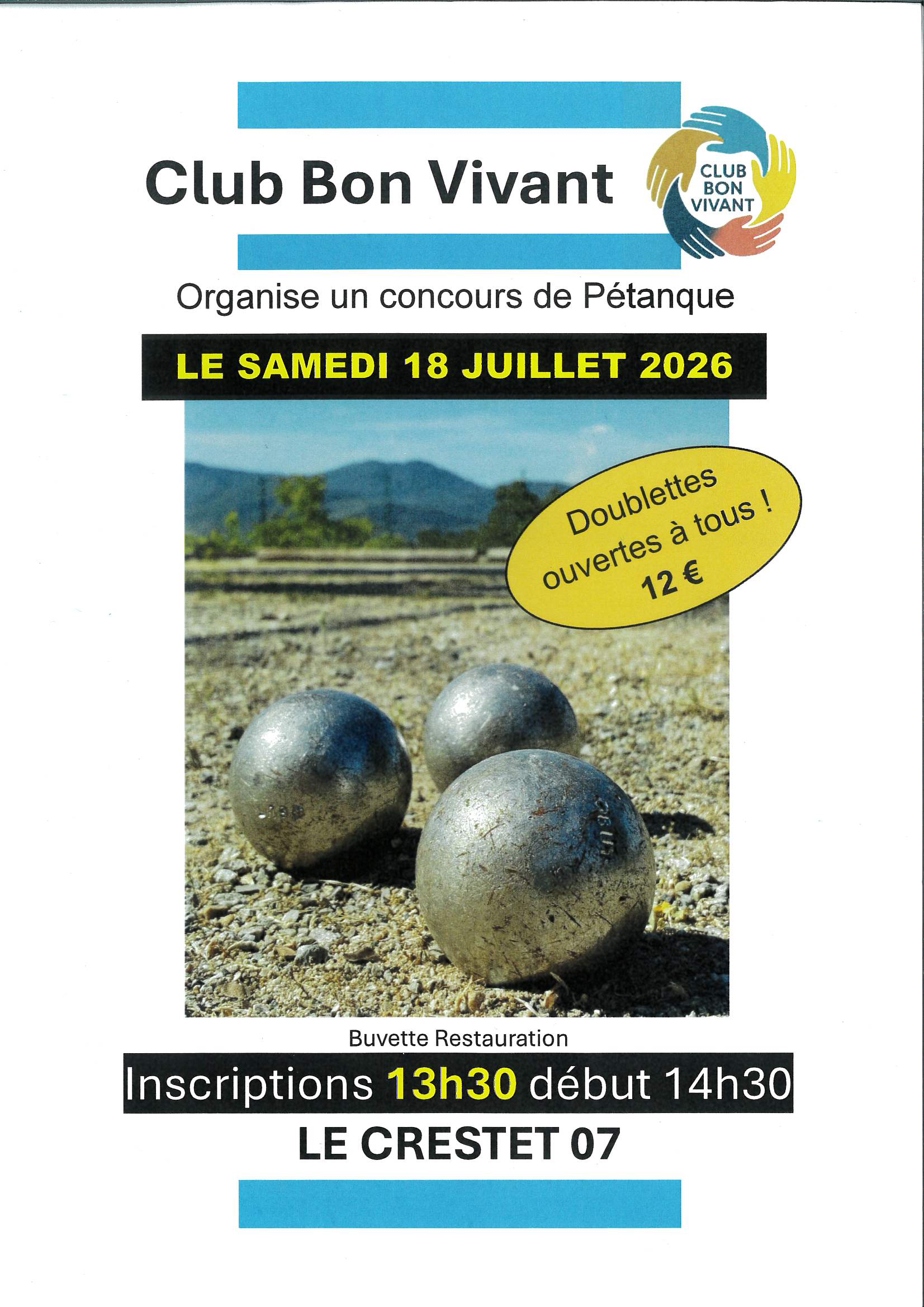 Concours de pétanque