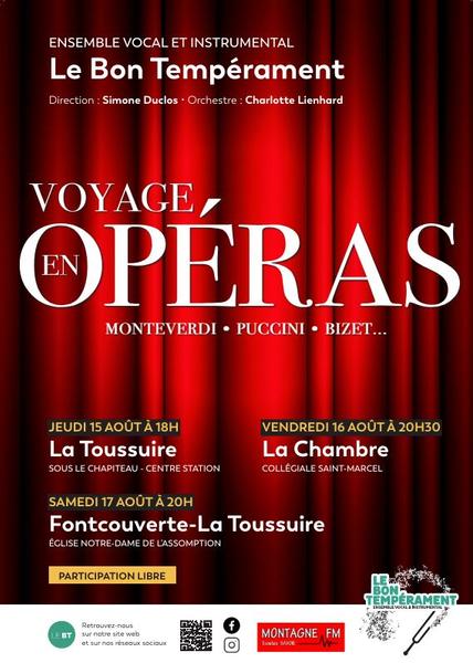 Affiche Voyage en Opéras