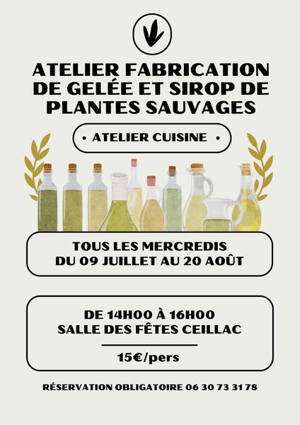 affiche - © comité d'animations de Ceillac Atelier fabrication de gelée et sirop_Ceillac - © comité d'animations de Ceillac