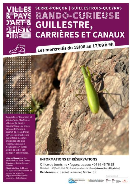 Rando curieuse : Carrières et canaux de Guillestre_Guillestre