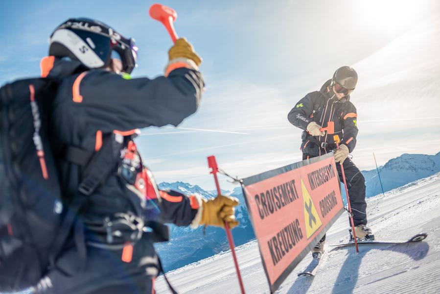 First track at Les Sybelles_Le Corbier