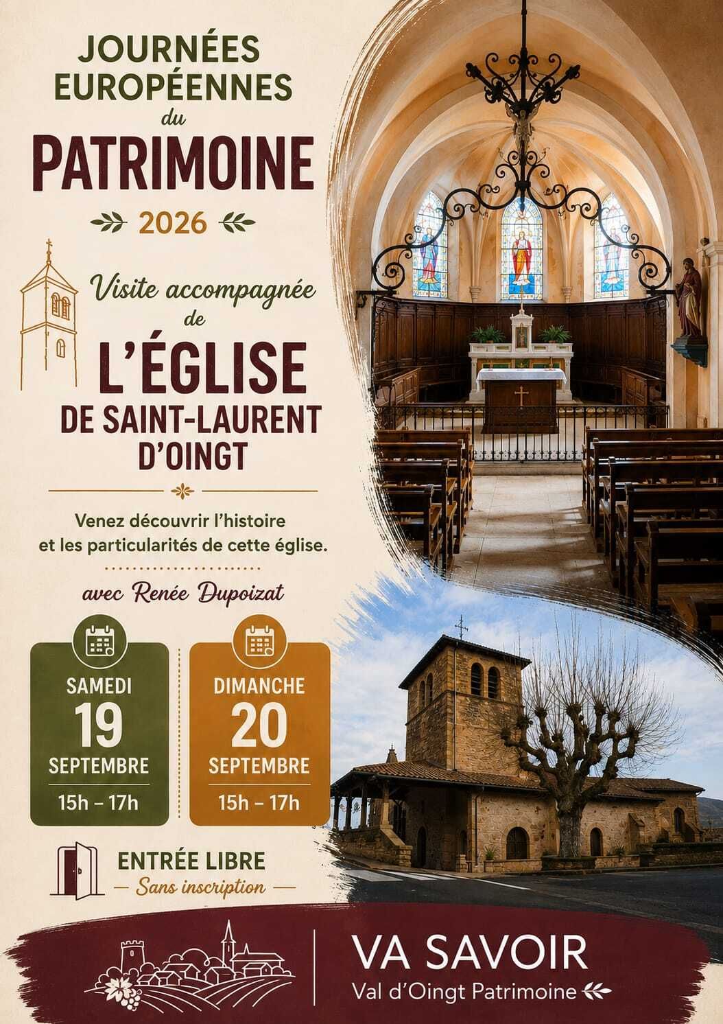 Visite de l'Église de Saint-Laurent-d’Oingt_Val d'Oingt