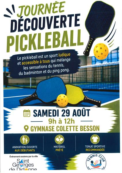 Journée découverte pickleball