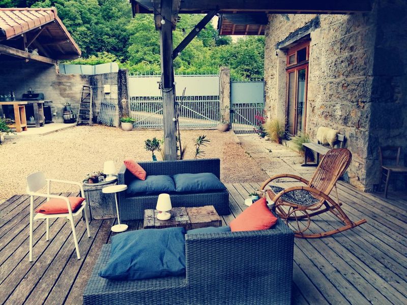 Le coin salon extérieur