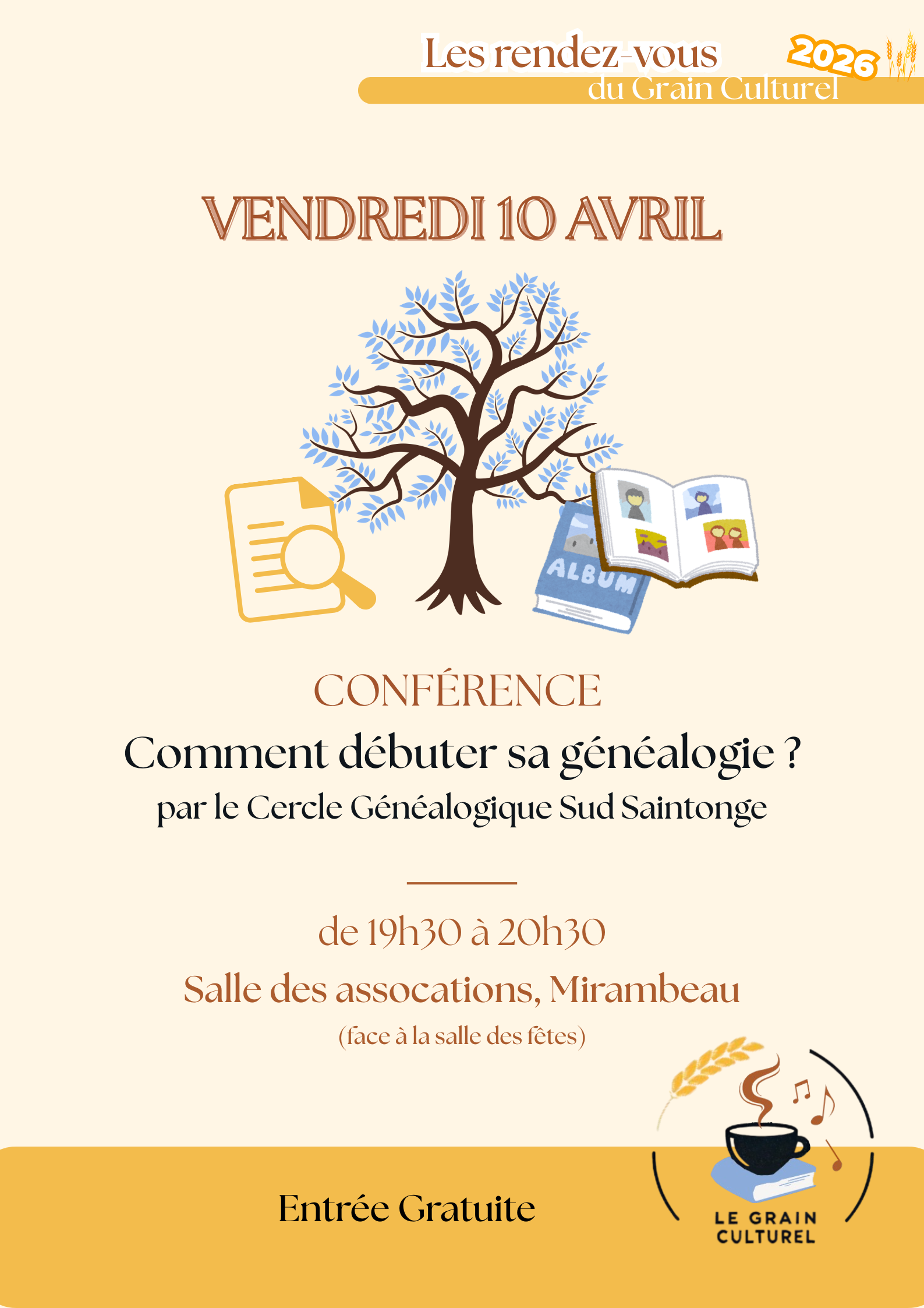 Conférence - Comment débuter sa généalogie ?
