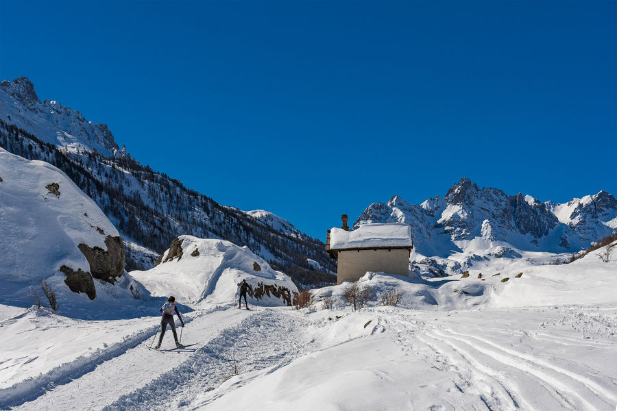 Ski de fond à Névache au Chalet d'en Hô - © Bodin Bertrand
