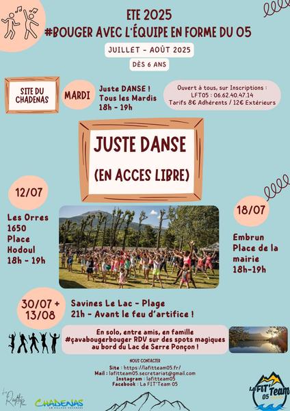 Juste dance_Savines-le-Lac - © Fit Team 05 Juste dance_Savines-le-Lac - © Fit Team 05