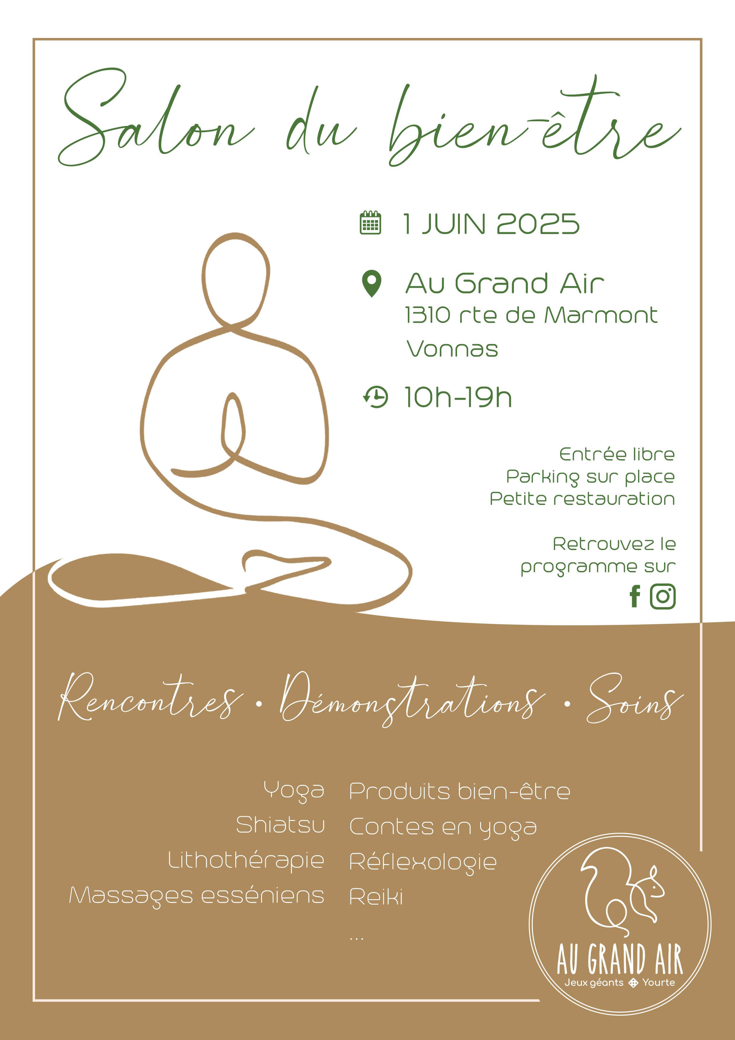 Affiche Salon du bien-être - Au Grand Air
