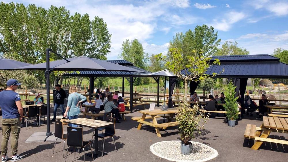 Snack l’autruche gourmande à la ferme du Père Louis_Vézeronce-Curtin