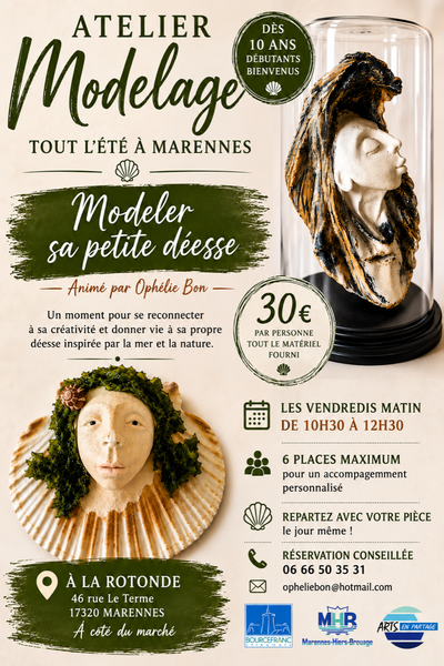 atelier modelage - marennes