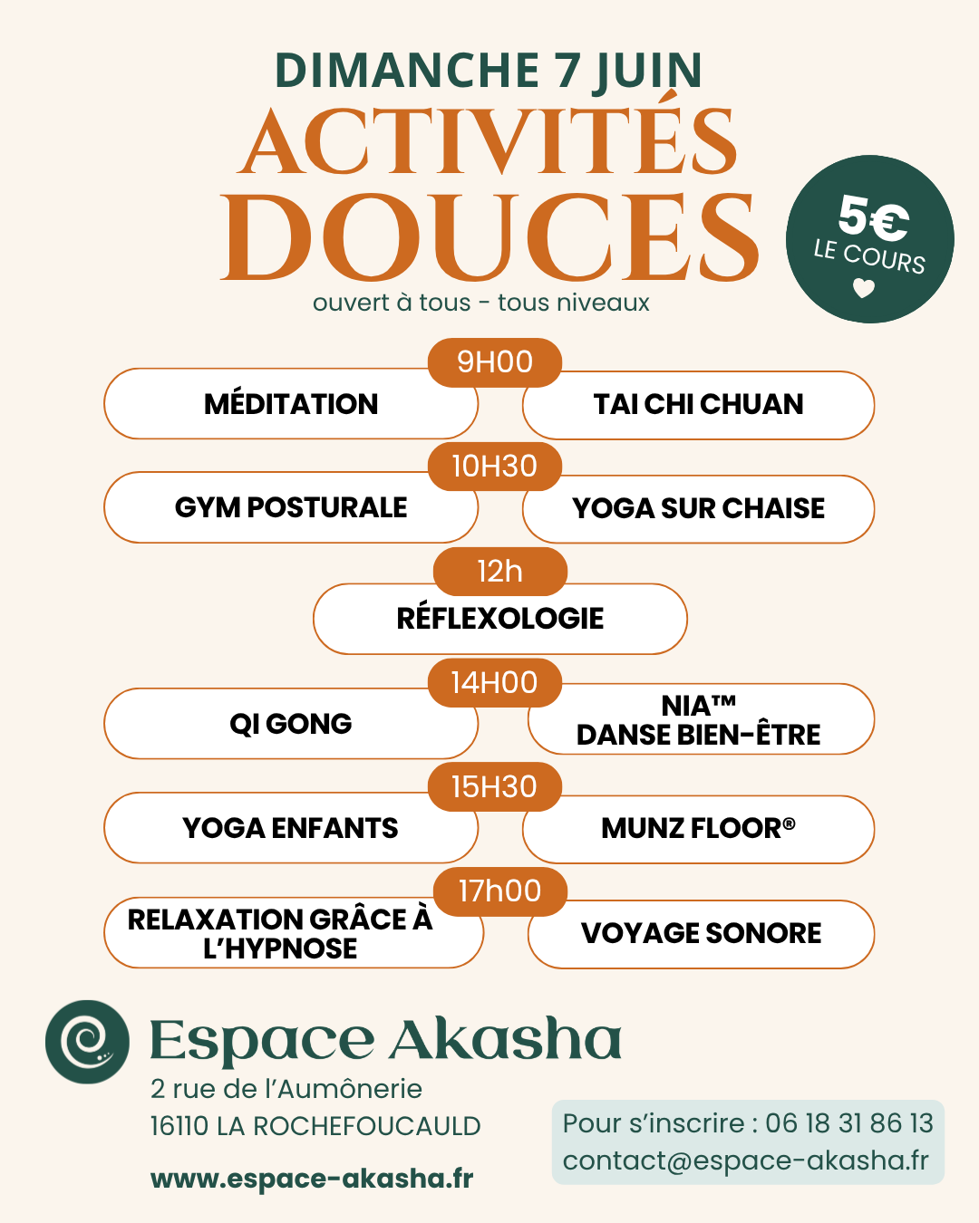 Activités douces