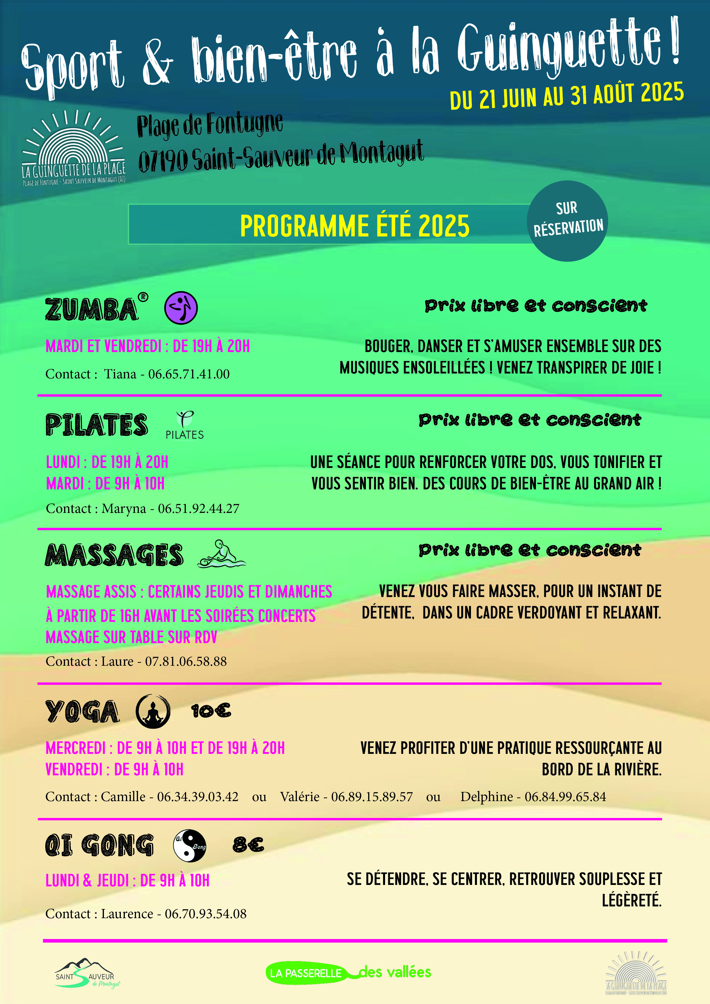 Alle leuke evenementen! : Sport et Bien-Être à la Guinguette de la plage