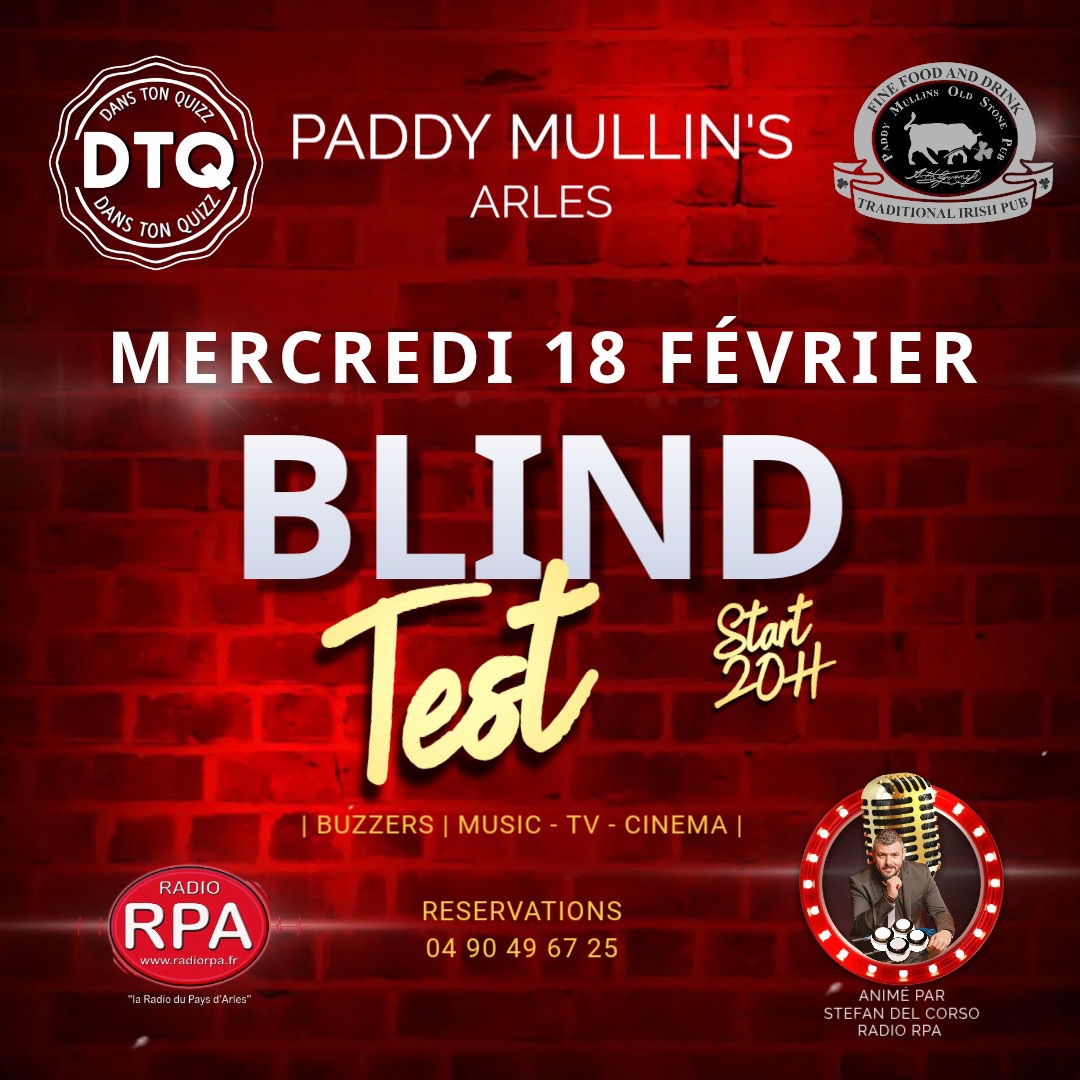 Soirée Blind Test animé par Stefan Del Corso