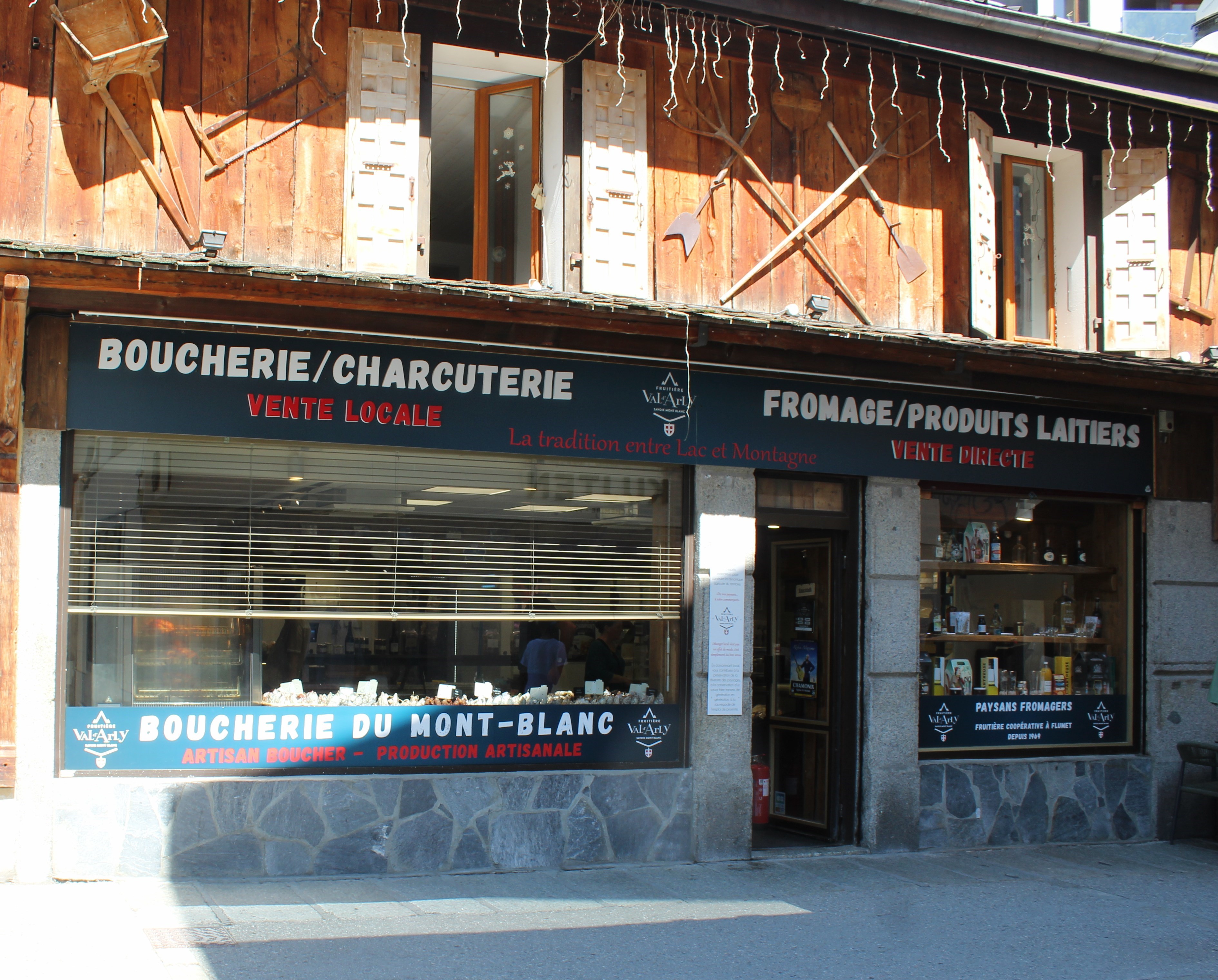 La façade du magasin