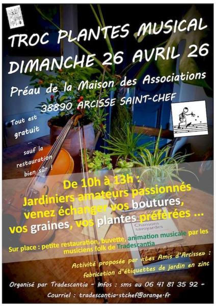 Affiche Troc plantes -nature en fête à Saint-Chef-Balcons du Dauphiné