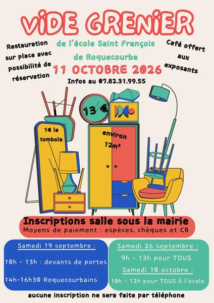 Vide grenier à Roquecourbe
