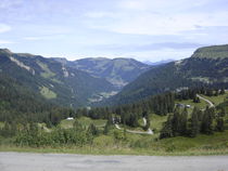 Vue sur Châtel depuis le Col de Bassachaux