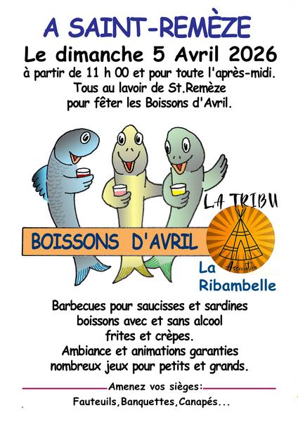 Les boissons davril