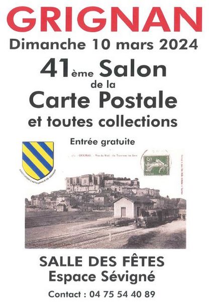 Salon de la Carte postale et toutes collections - Grignan