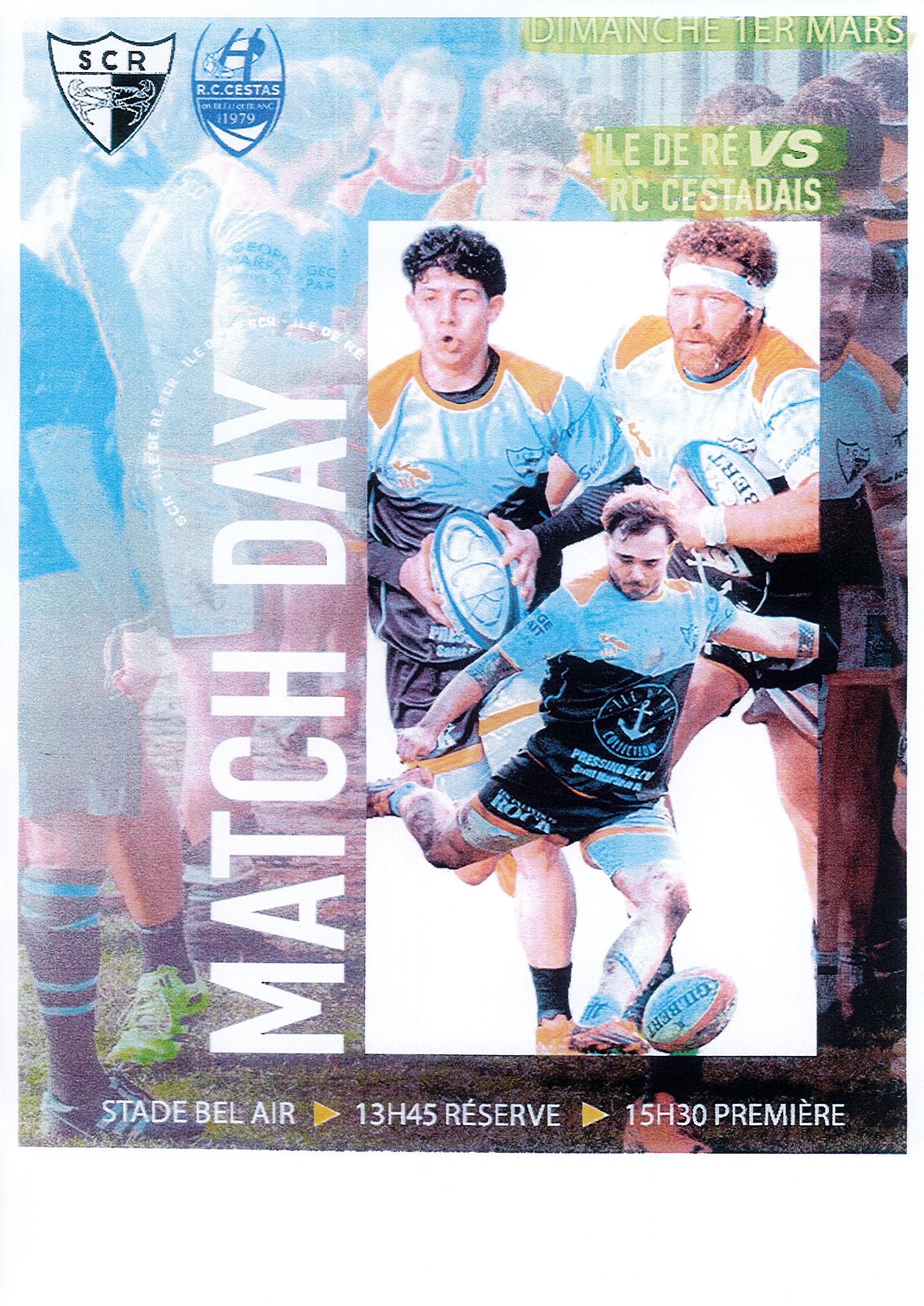 Match de rugby - SCR Ile de Ré