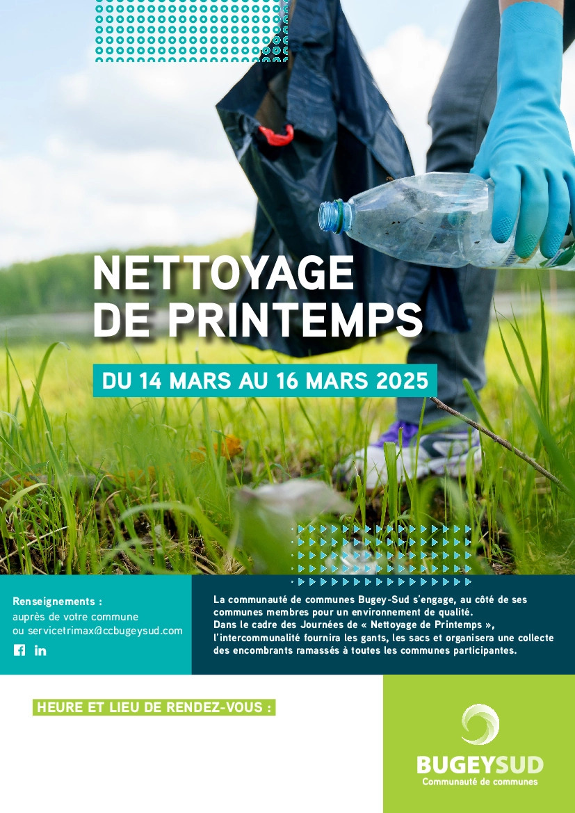 Printemps du nettoyage à Champagne en Valromey