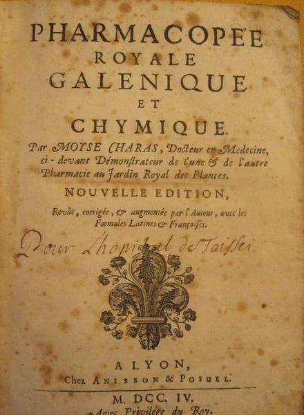 La pharmacopée thoisseyenne