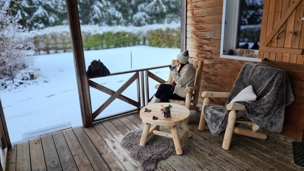 Terrasse chalet hiver Terrasse chalet hiver