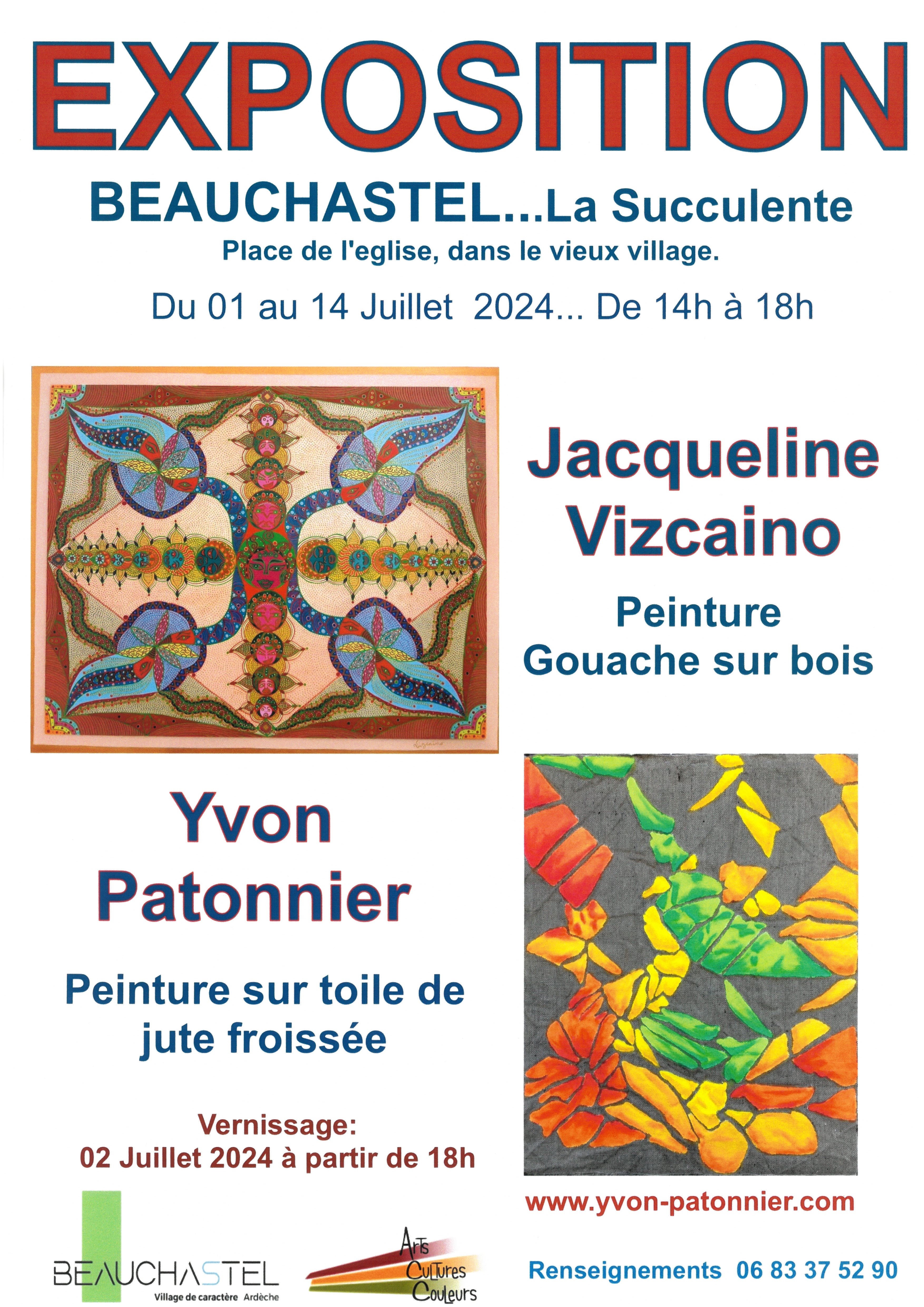 Events…Put it in your diary : Exposition peintures
