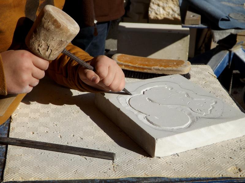 Atelier sculpture sur pierre