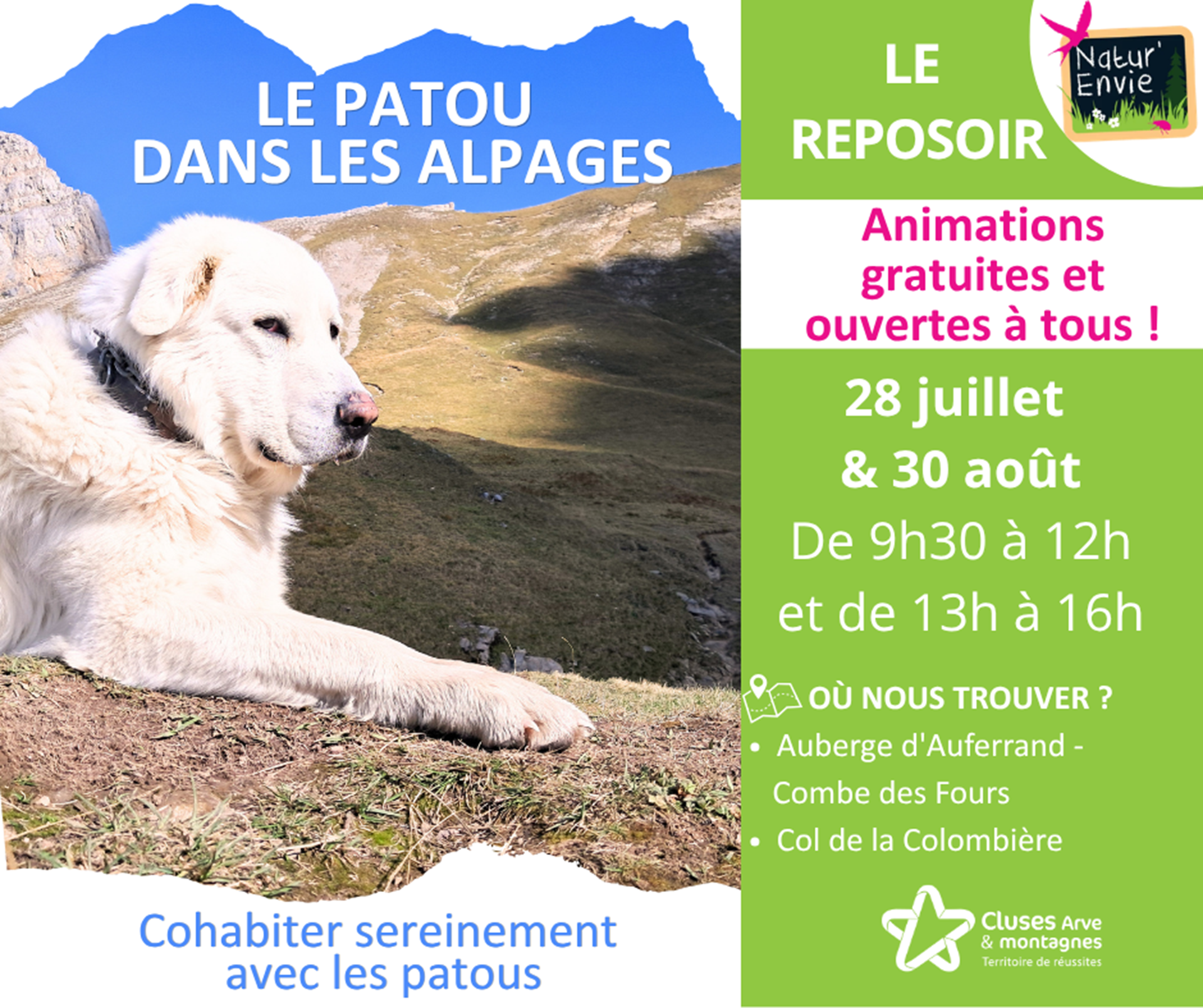 Sensibilisation des randonneurs face aux chiens de protection - Le Reposoir_Le Reposoir