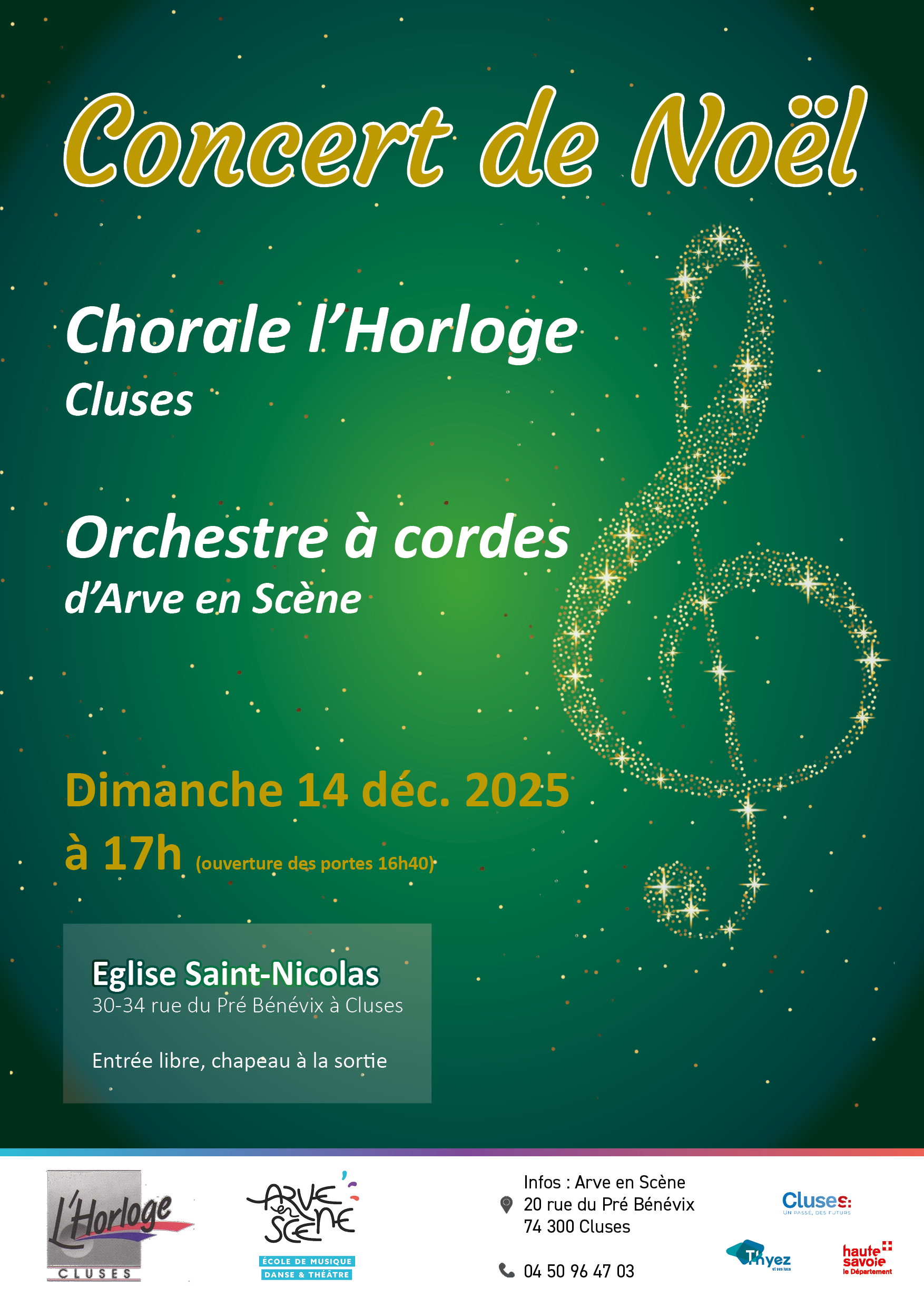 Affiche concert Noël