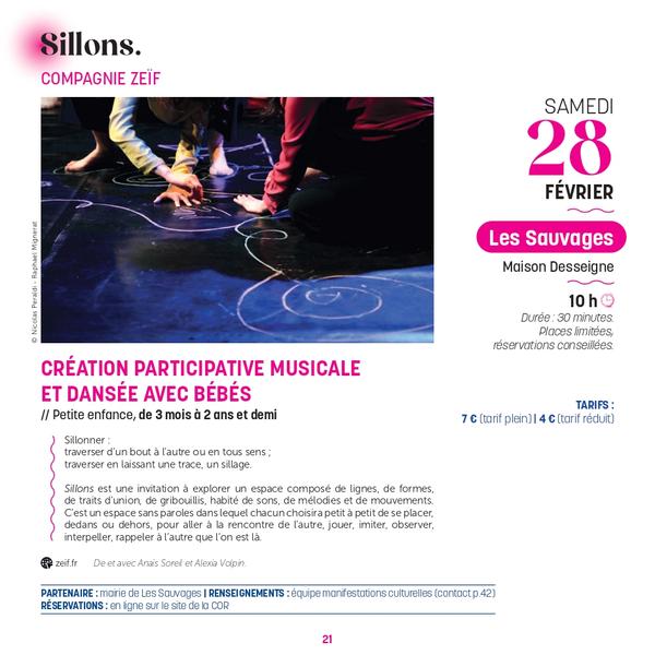 Sillons. Création participative musicale et dansée avec bébés