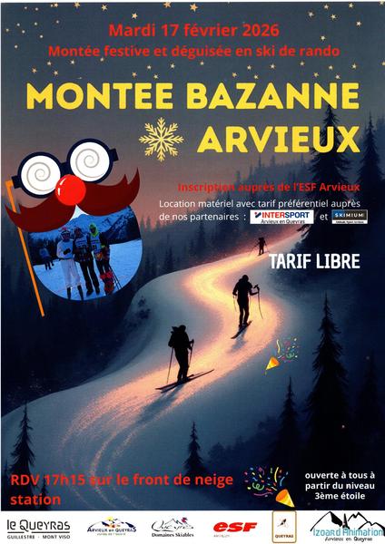 La montée Bazane : évènement de ski populaire_Arvieux - © Montagne queyras