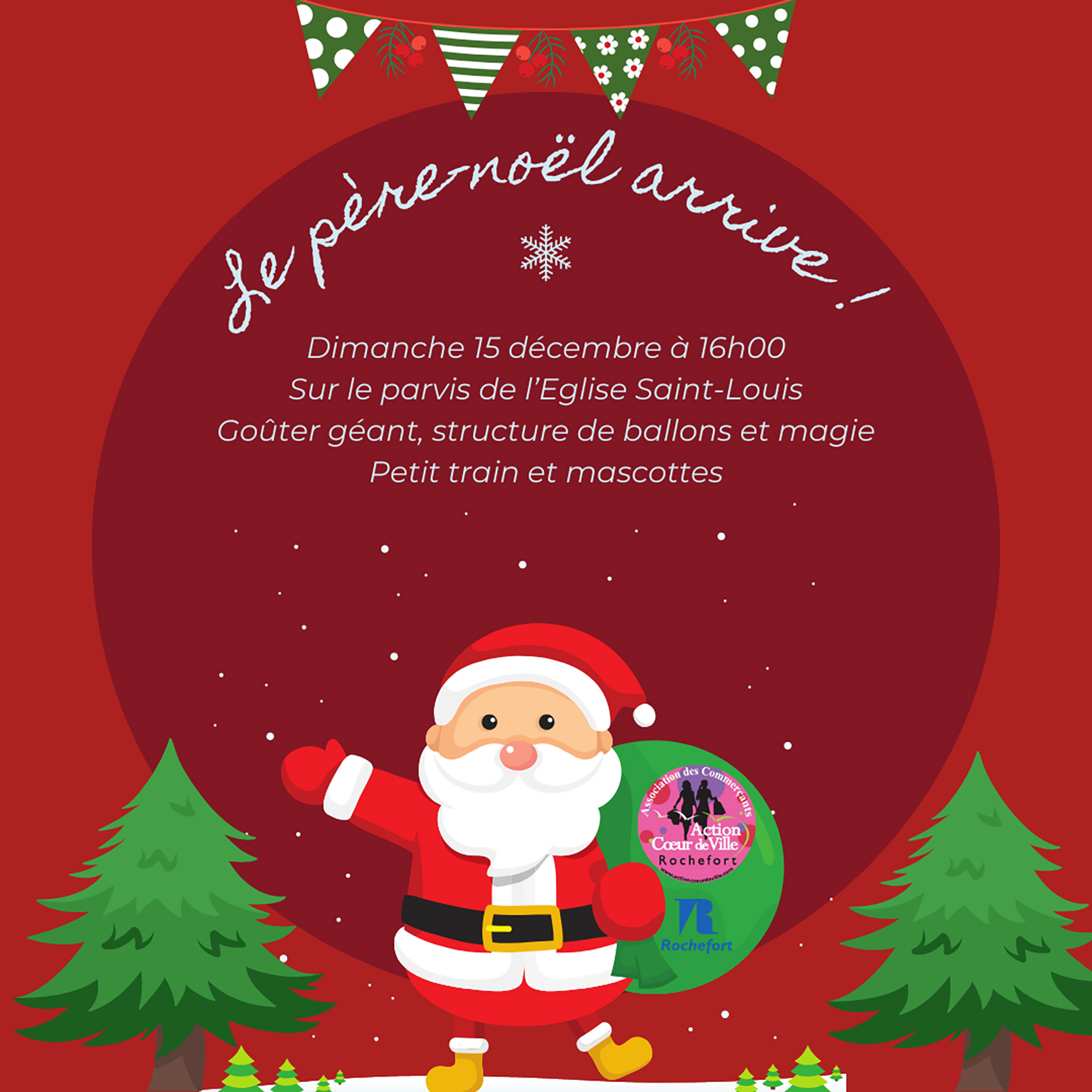 L'arrivée du Père Noël