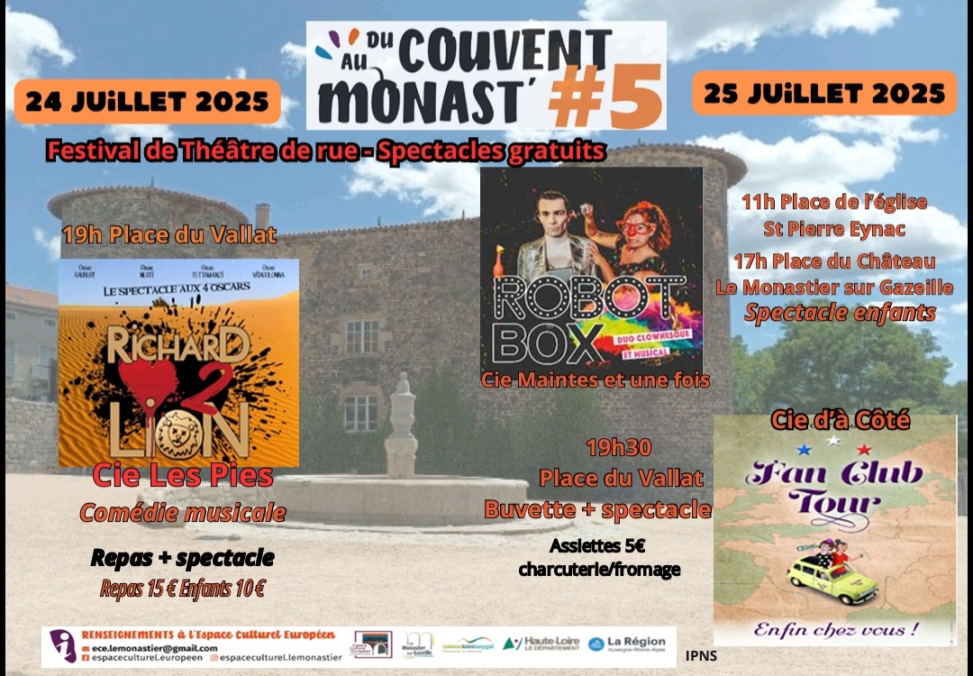 Festival du théâtre de rue : du Couvent au Monast'