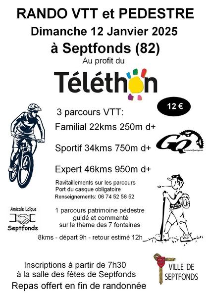 Randonnée VTT Téléthon