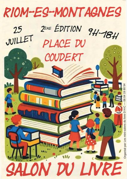 Affiche : 2e édition du salon du livre à Riom-ès-Montagnes