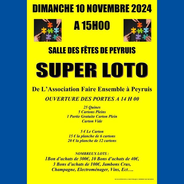 Super loto Le 10 nov 2024