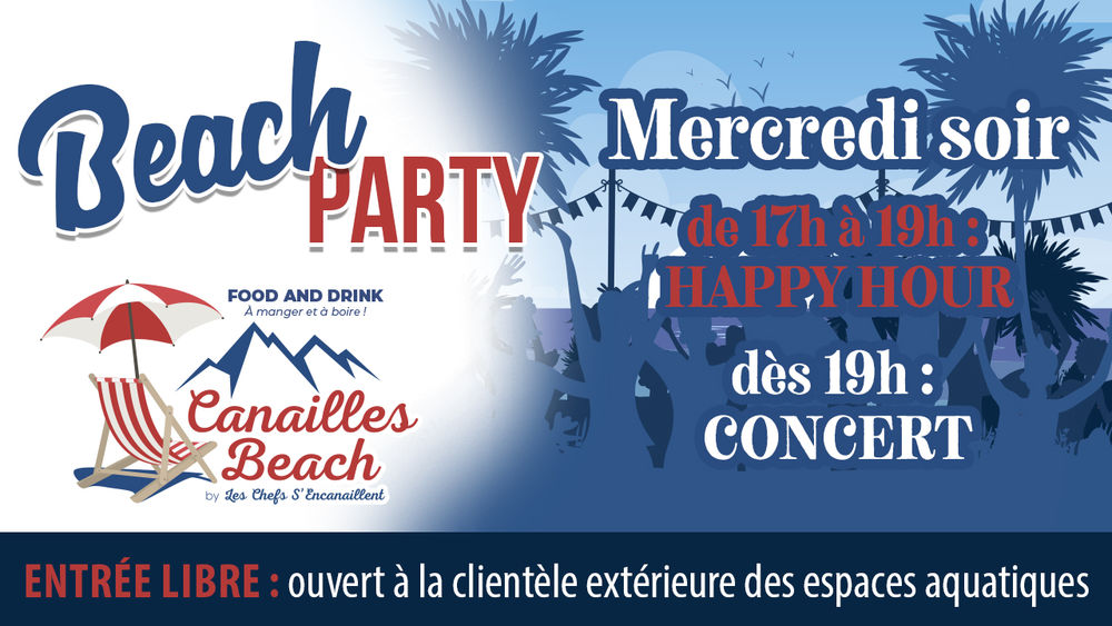 affiche beach party