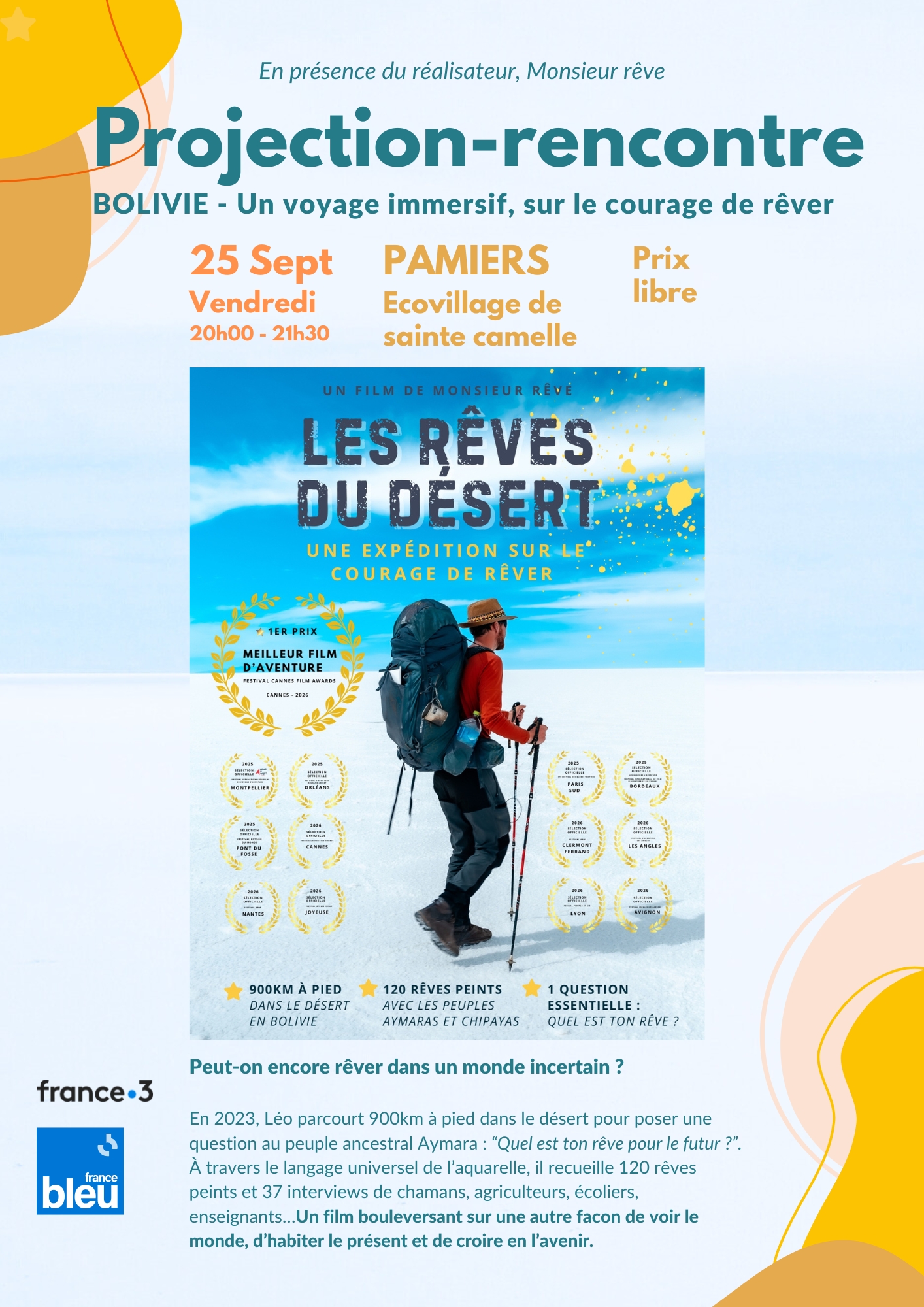 Projection-rencontre Les rêves du désert