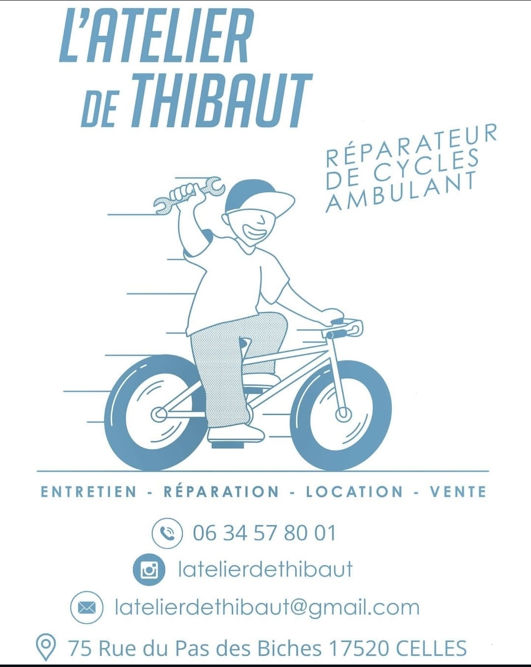 L'atelier de Thibaut 'Réparateur vélo ambulant'