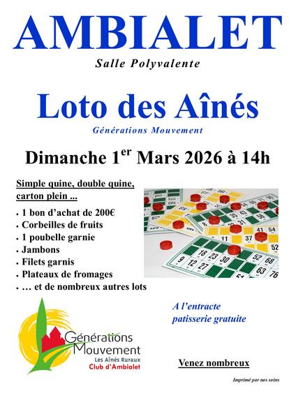 Loto des ainés - Ambialet
