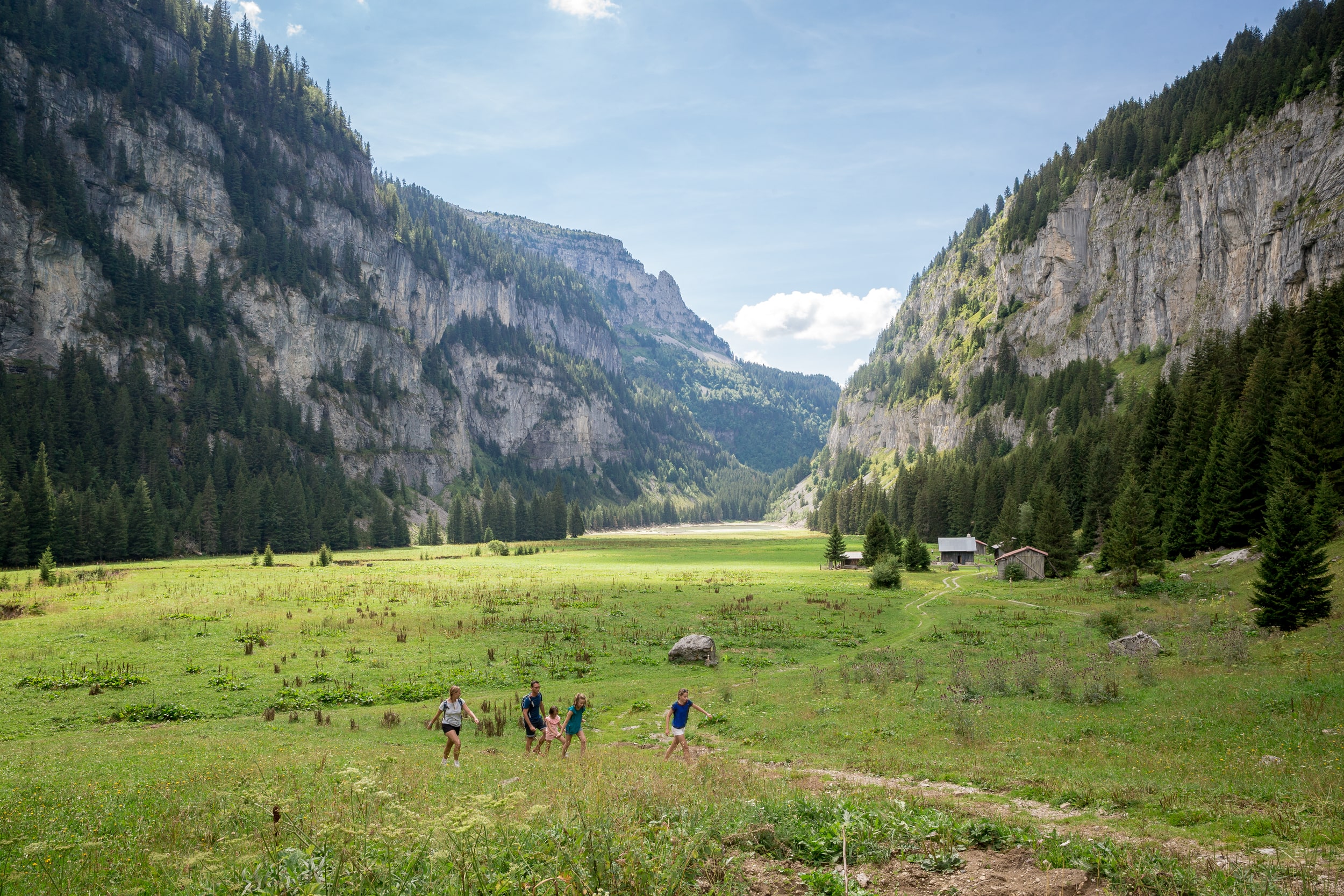 Vue d'ensemble du lac de Flaine