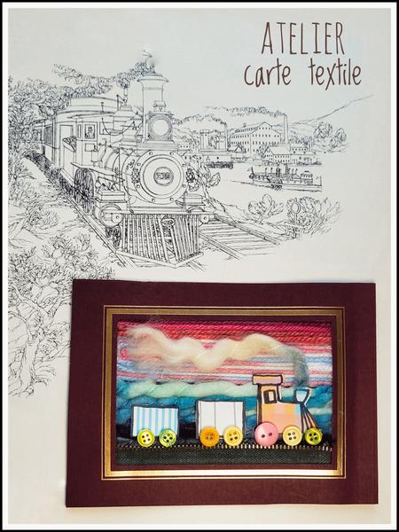 Atelier carte textile « Souvenirs »